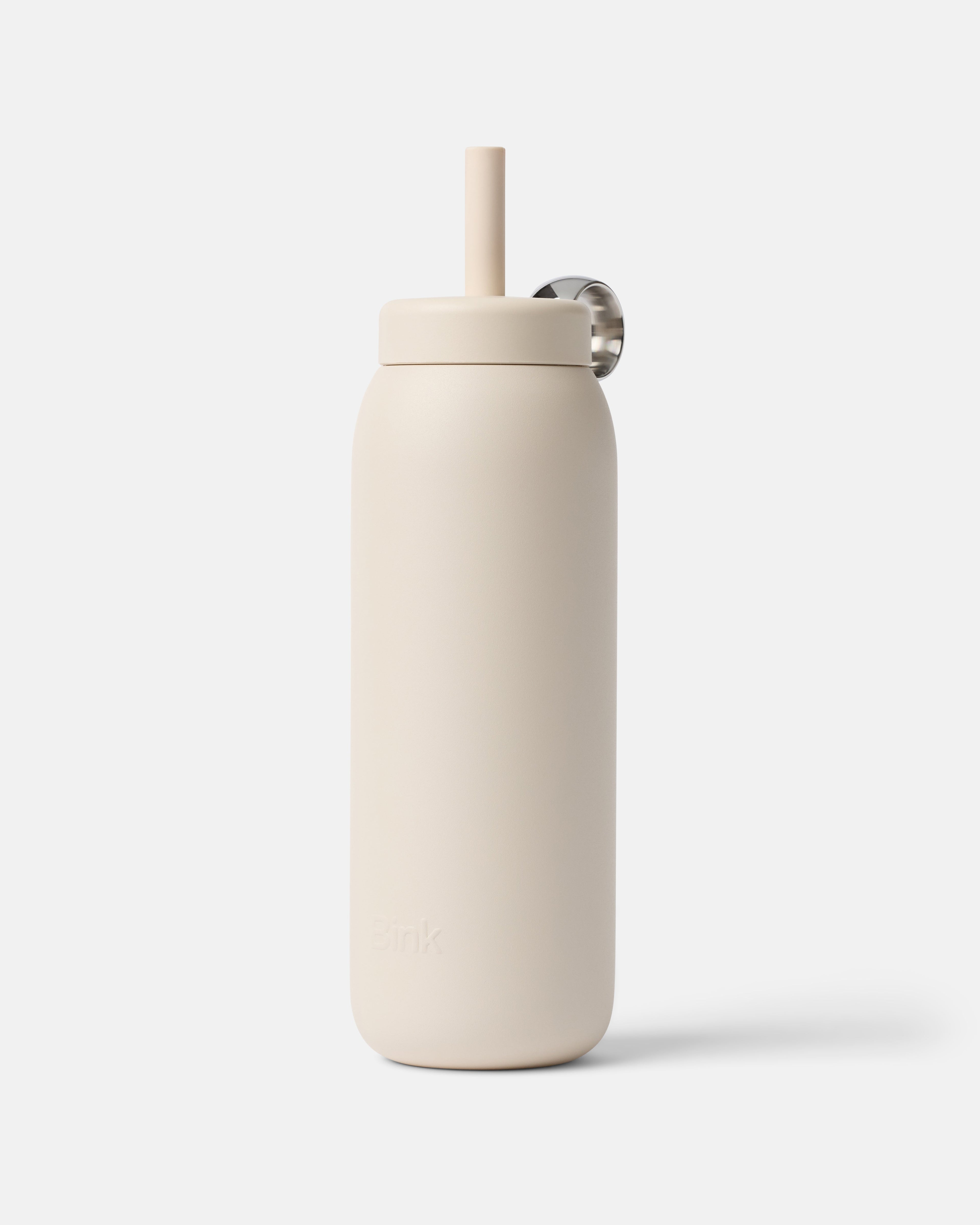 Stainless Straw Cap 24oz Almond